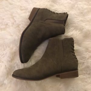 Taupe Ankle Booties- NWOT